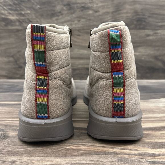 NIB Bzees Glacier 9M Zipper Comfort Ankle Boots Booties Taupe - Picture 7 of 12